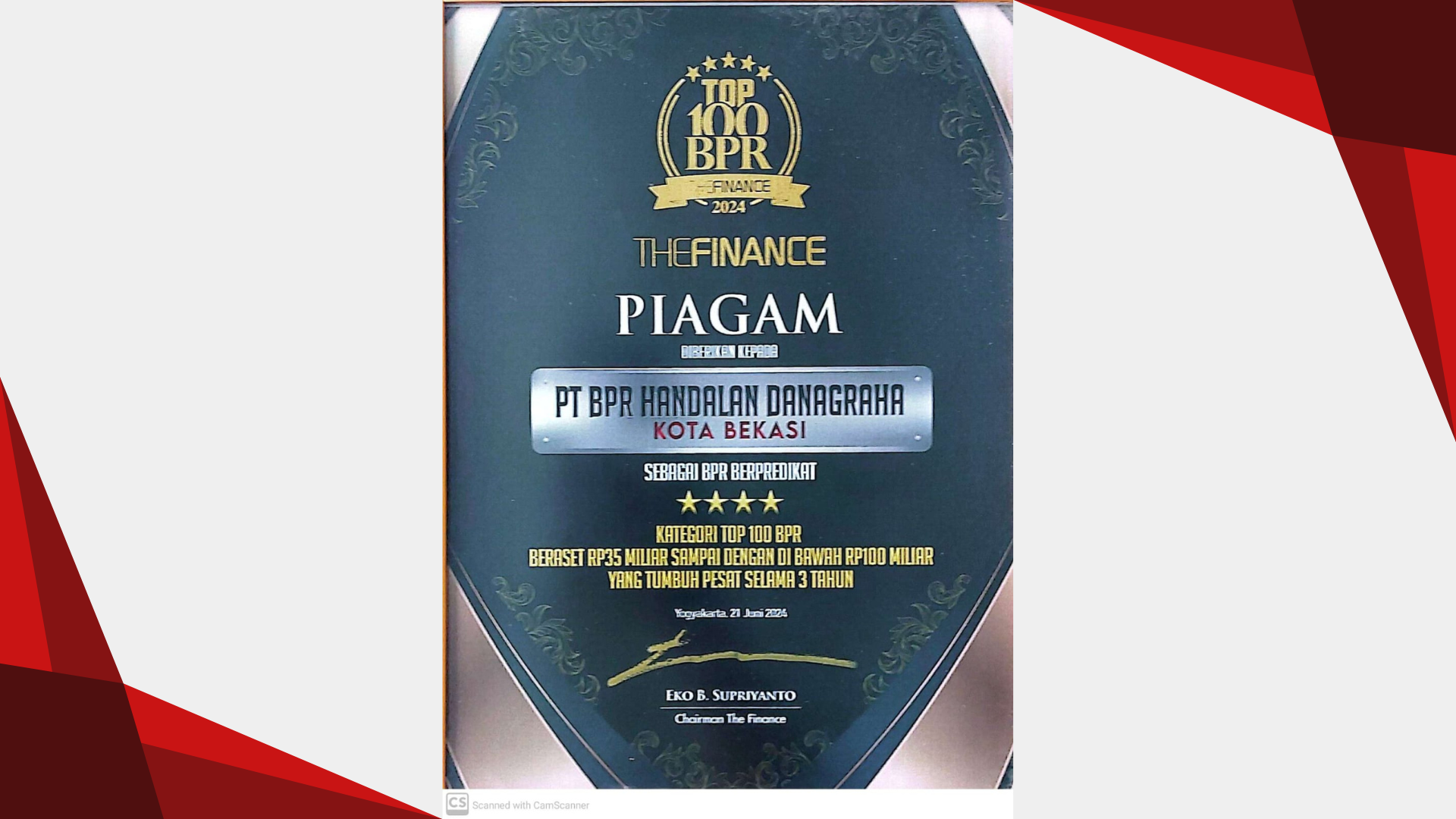 Penghargaan The Finance